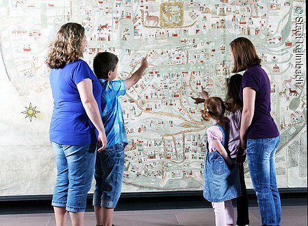 Kulmbach, Landschaftsmuseum Obermain, Ebstorfer Weltkarte um 1300