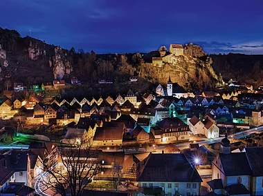 Nächtliches Pottenstein (Pottenstein, Fränkische Schweiz)