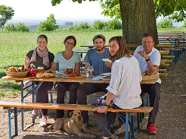 Rast an der Staffelbergklause (Bad Staffelstein/ Obermain Jura)