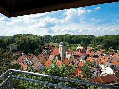 Blick von der Aussichtsplattform (Betzenstein, Fränkische Schweiz)