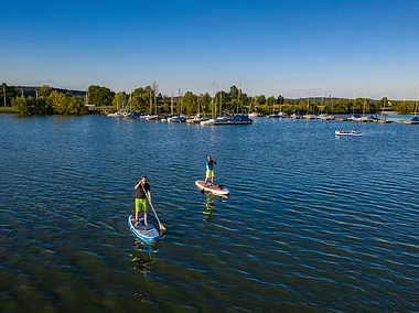 Stand Up Paddling am Altmühlsee (Fränkisches Seenland)