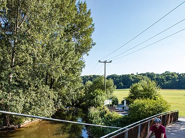 Am Zusammenfluss von Rotem und Weißem Main (Kulmbach, Frankenwald)