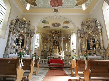 Altarraum alte Kirche St. Wolfgang (Hausen, Fränkische Schweiz)