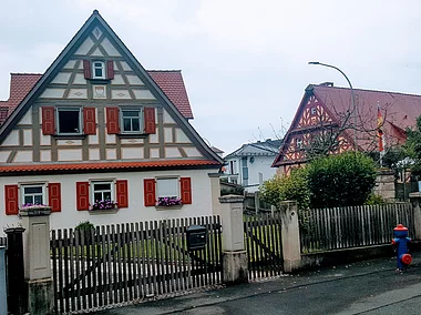 Fachwerkhaus im Ortskern (Hausen, Fränkische Schweiz)