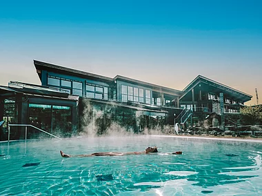 Entspannung im Solebecken der Obermain Therme (Bad Staffelstein, Obermain.Jura)